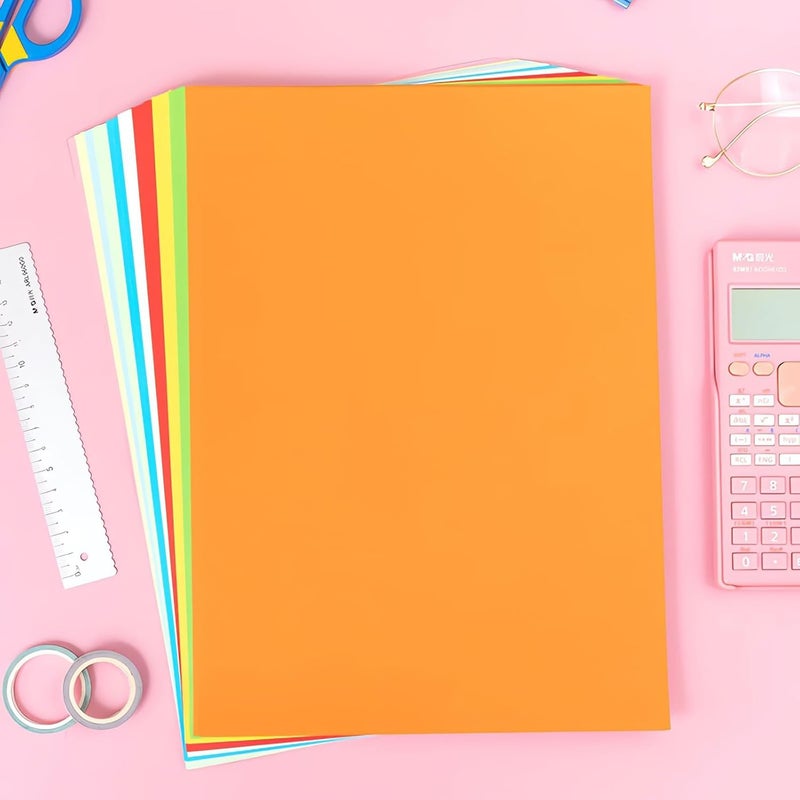 MG 100 Sheets Colored Copy Printing Paper 10 Assorted Colors, 8.3 X 11.7 in Construction Paper for Card Making Scrapbooking School Office DIY Craft - Image 4